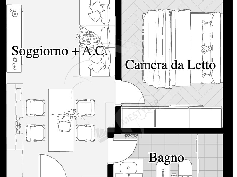 Bilocale in Vendita a Bologna, zona Irnerio, 230'000&euro;, 34 m²