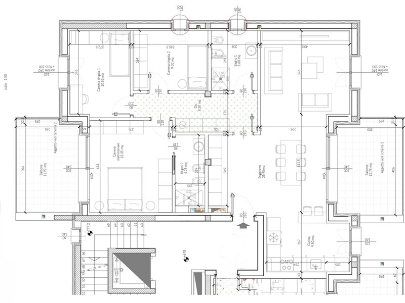 Quadrilocale in Vendita a Como, zona Sagnino, 520'000&euro;, 123 m²