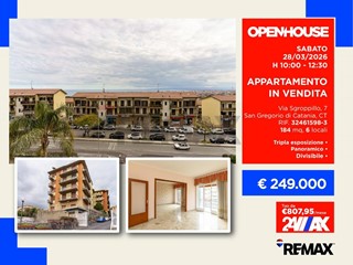 Appartamento in Vendita a San Gregorio di Catania, 249'000&euro;, 184 m²