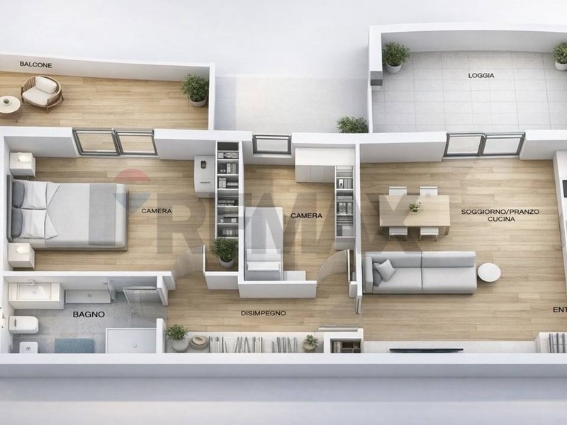 Trilocale in Vendita a Pesaro, 266'000&euro;, 86 m²