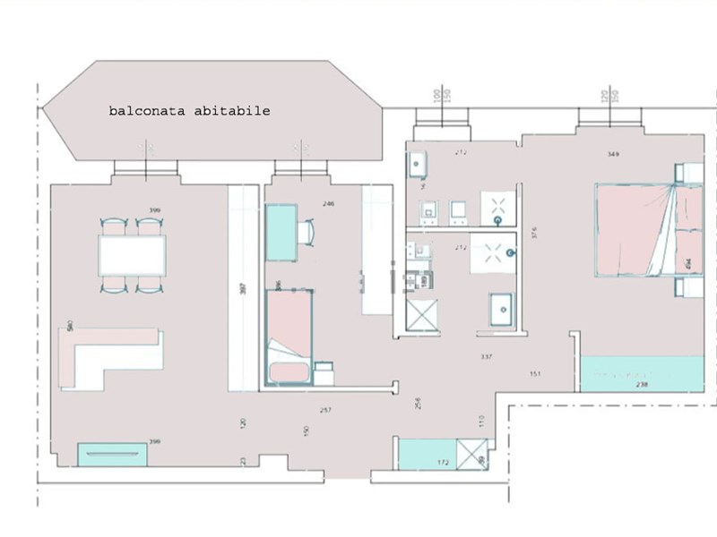Trilocale in Vendita a Brescia, zona centro, 320'000&euro;, 90 m², arredato