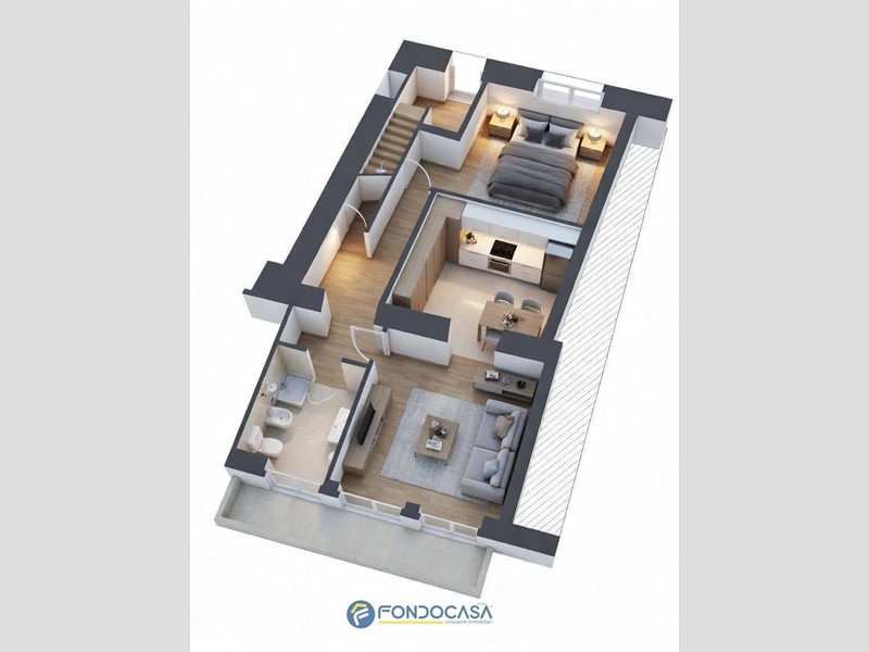 Bilocale in Vendita a Cazzago San Martino, 109'900&euro;, 63 m²