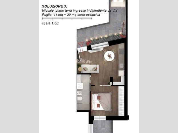 Monolocale in Vendita a San Benedetto del Tronto, 168'300&euro;, 41 m²