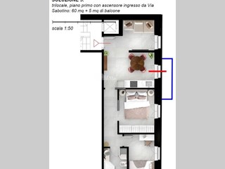 Trilocale in Vendita a San Benedetto del Tronto, 218'000&euro;, 60 m²