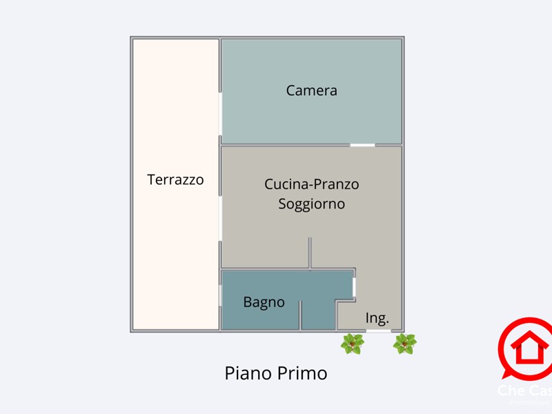Bilocale in Vendita a Cesena, zona Villa Chiaviche, 168'000&euro;, 62 m², arredato, con Box