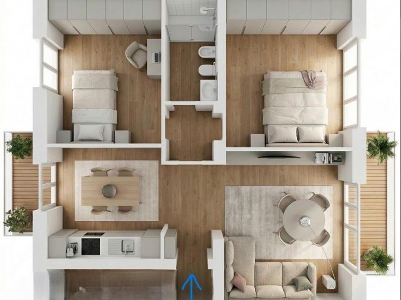 Trilocale in Vendita a Livorno, 220'000&euro;, 75 m²