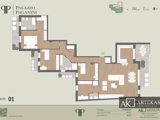 Trilocale in Vendita a Novara, 687'600&euro;, 191 m²