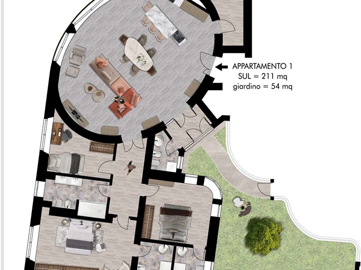 Appartamento in Vendita a Pisa, 850'000&euro;, 211 m²