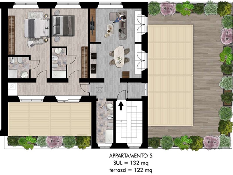 Trilocale in Vendita a Pisa, 690'000&euro;, 132 m²