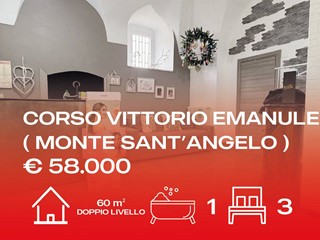 Trilocale in Vendita a Monte Sant'Angelo, 58'000&euro;, 60 m²