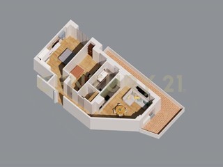 Trilocale in Vendita a Roma, 399'000&euro;, 90 m², arredato