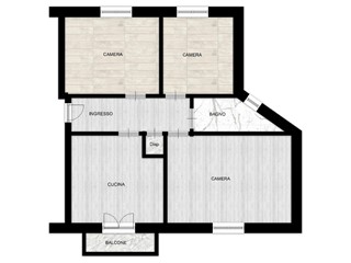 Appartamento in Vendita a Genova, 69'000&euro;, 80 m²