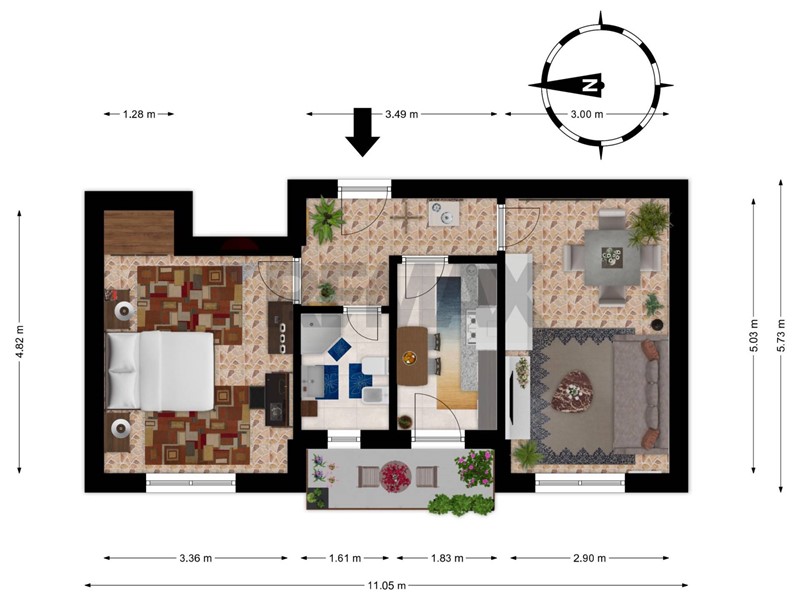 Bilocale in Vendita a Vercelli, 34'000&euro;, 50 m²