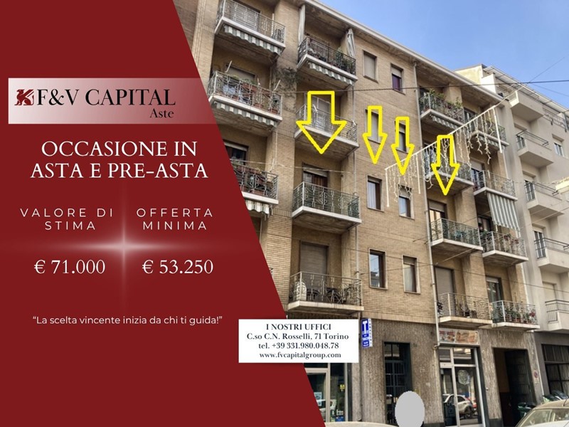 Bilocale in Vendita a Torino, 53'250&euro;, 53 m²