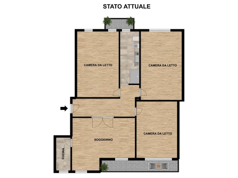 Quadrilocale in Vendita a Monza, 330'000&euro;, 111 m²
