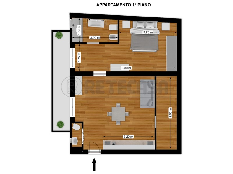 Bilocale in Vendita a Bisceglie, zona S. Lorenzo, 120'000&euro;, 50 m²