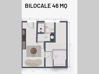 Monolocale in Vendita a Bovisio Masciago, 48'800&euro;, 46 m²