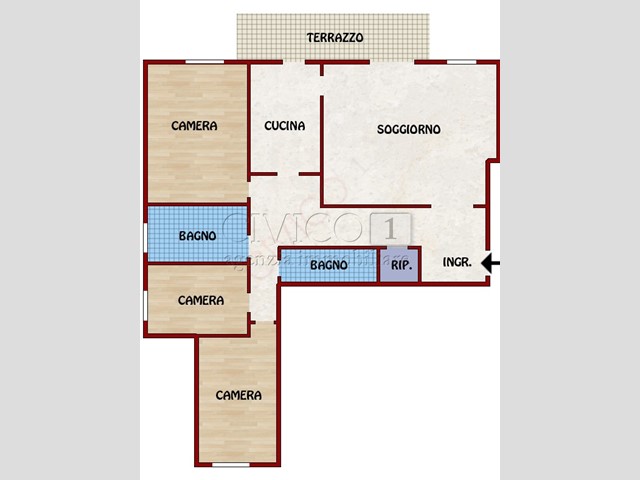 Appartamento in Vendita a Venezia, 305'000&euro;, 160 m², arredato, con Box