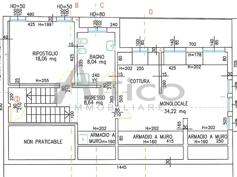 Appartamento in Vendita a Rovigo, zona Centro cittÃ, 172'000&euro;, 80 m²