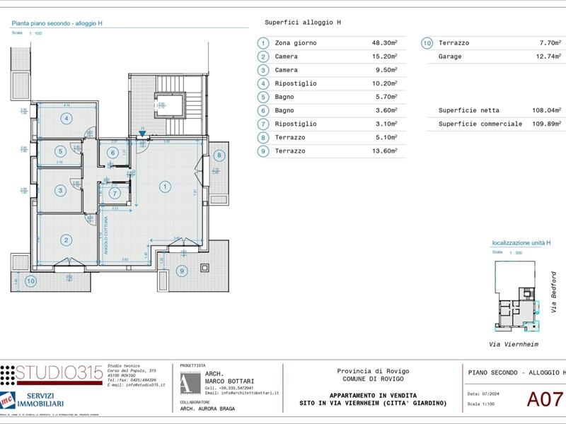 Appartamento in Vendita a Rovigo, 235'000&euro;, 90 m²