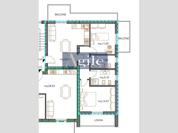 Trilocale in Vendita a Sant'Egidio alla Vibrata, 140'000&euro;, 88 m²