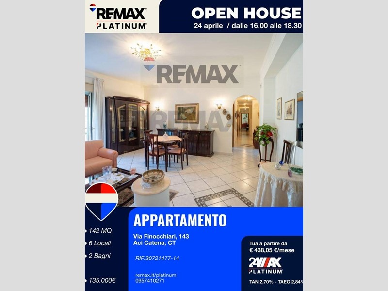 Appartamento in Vendita a Aci Catena, 135'000&euro;, 142 m²