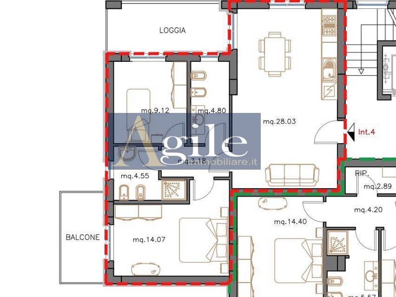 Trilocale in Vendita a Sant'Egidio alla Vibrata, 134'000&euro;, 84 m²