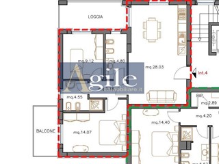 Trilocale in Vendita a Sant'Egidio alla Vibrata, 134'000&euro;, 84 m²