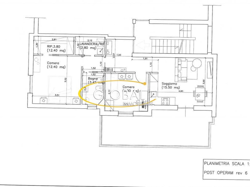 Trilocale in Vendita a Roma, 179'000&euro;, 70 m²