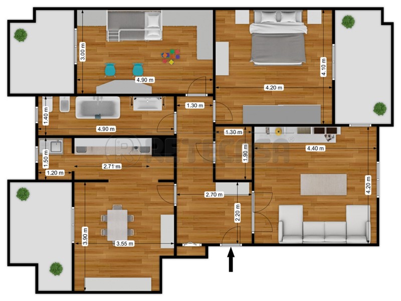 Trilocale in Vendita a Bisceglie, zona S. Andrea, 150'000&euro;, 97 m²