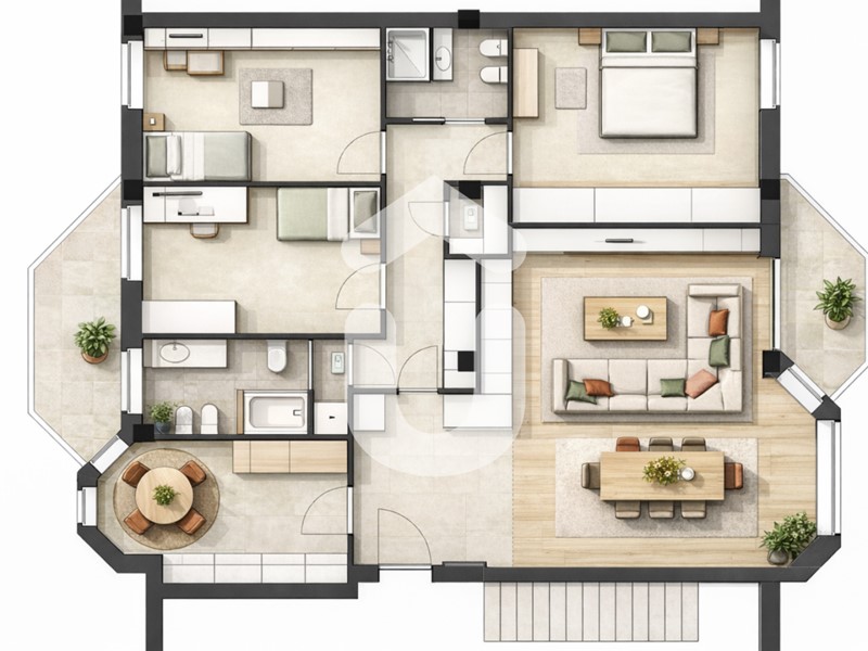 Quadrilocale in Vendita a Brescia, 480'000&euro;, 145 m², con Box
