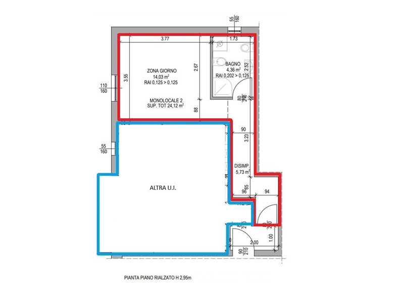Monolocale in Affitto a Bergamo, 450&euro;, 24 m²