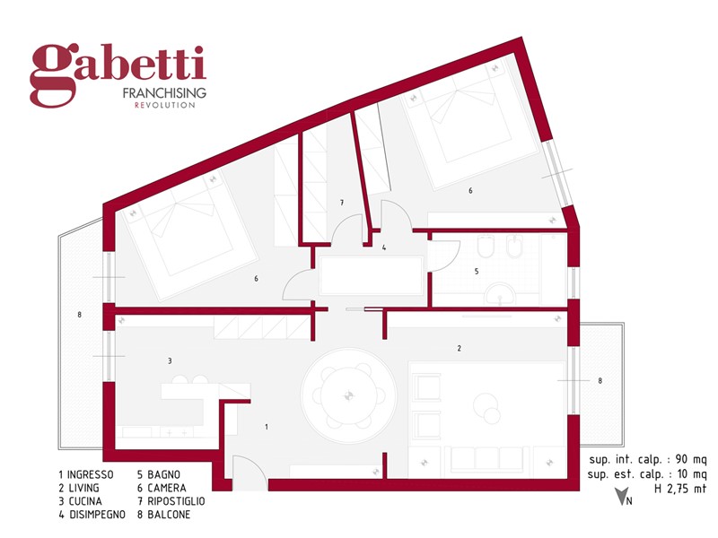 Trilocale in Vendita a Napoli, 255'000&euro;, 90 m²