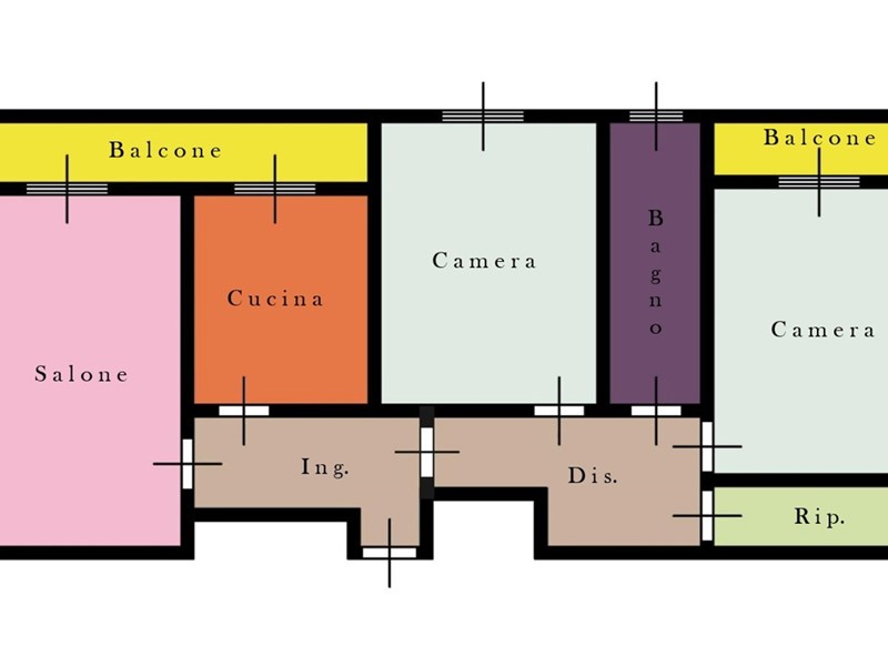 Trilocale in Vendita a Roma, 309'000&euro;, 88 m²