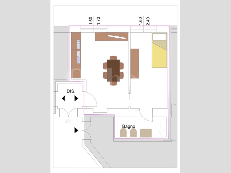 Bilocale in Vendita a Cagliari, 197'000&euro;, 40 m²