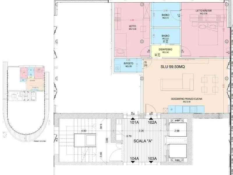Trilocale in Vendita a Pisa, 440'000&euro;, 89 m²