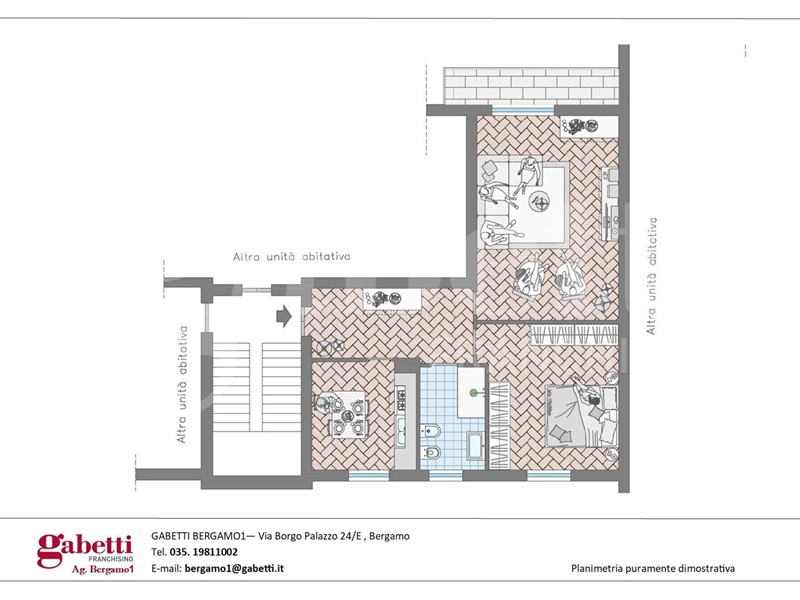 Bilocale in Vendita a Bergamo, 155'000&euro;, 65 m²