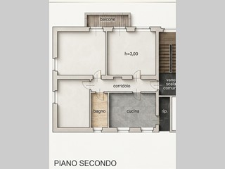 Trilocale in Vendita a Brescia, 210'000&euro;, 107 m²