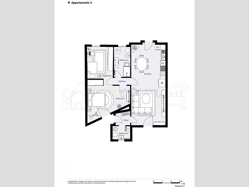 Trilocale in Vendita a Volta Mantovana, 234'000&euro;, 114 m²