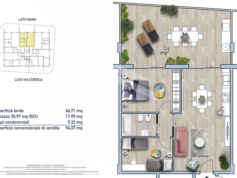 Trilocale in Vendita a Termoli, 215'000&euro;, 94 m²