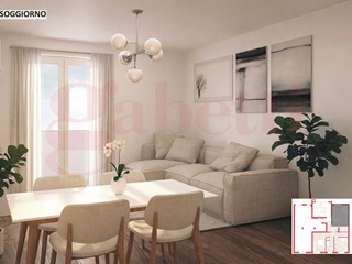 Trilocale in Vendita a San Mauro Torinese, 215'000&euro;, 85 m², arredato