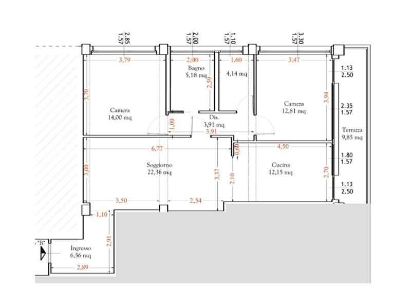 Quadrilocale in Vendita a Poggibonsi, 225'000&euro;, 90 m²