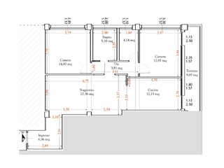 Quadrilocale in Vendita a Poggibonsi, 225'000&euro;, 90 m²
