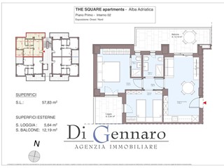 Trilocale in Vendita a Alba Adriatica, 205'000&euro;, 60 m²