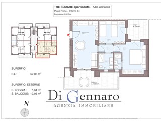 Trilocale in Vendita a Alba Adriatica, 210'000&euro;, 60 m²