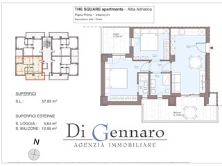 Trilocale in Vendita a Alba Adriatica, 205'000&euro;, 60 m²