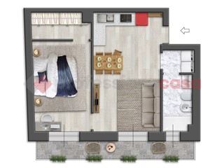 Bilocale in Vendita a Paderno Dugnano, 200'000&euro;, 58 m²