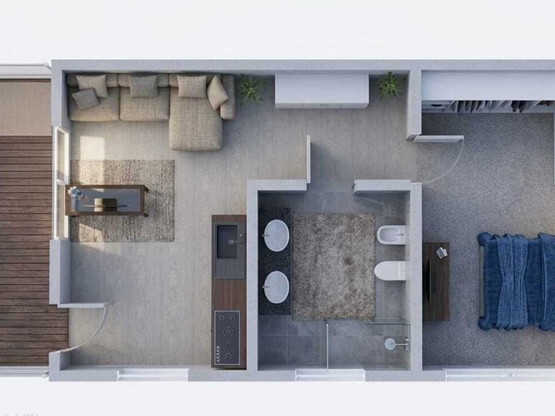 Bilocale in Vendita a Monza, 118'000&euro;, 55 m²