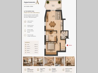 Trilocale in Vendita a Roma, 380'000&euro;, 75 m², arredato