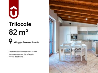 Trilocale in Vendita a Brescia, zona Villaggio Sereno, 170'000&euro;, 82 m², con Box